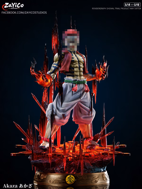 Kimetsu no Yaiba Zayico Studio Akaza V2 Resin Statue 2