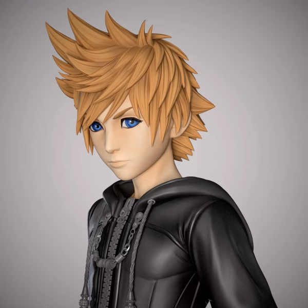 Kingdom Hearts Blackswan Collectibles Roxas Resin Statue 3