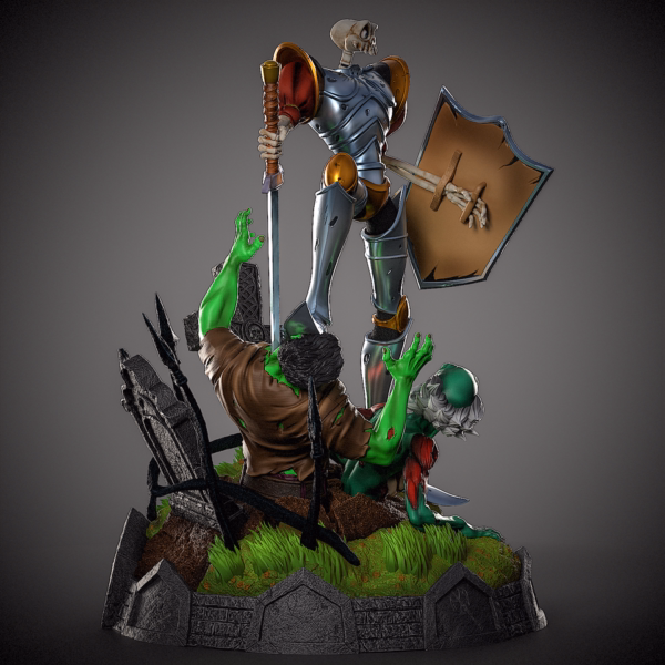 Medievil Black Swan Studio Medievil Diorama Resin Statue 5