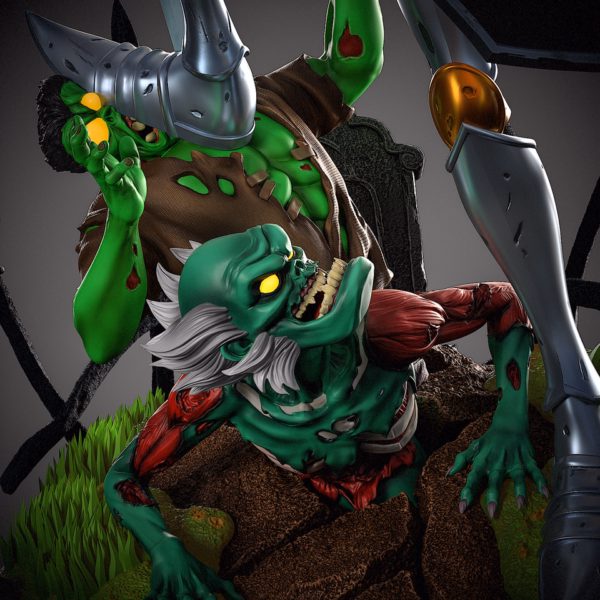 Medievil Black Swan Studio Medievil Diorama Resin Statue 8