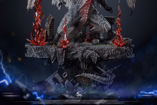 Monster Hunter S6 Studio White Fatalis Resin Statue 5
