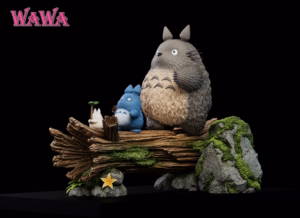 My Neighbor Totoro WAWA Studio Three Totoros Resin Statue