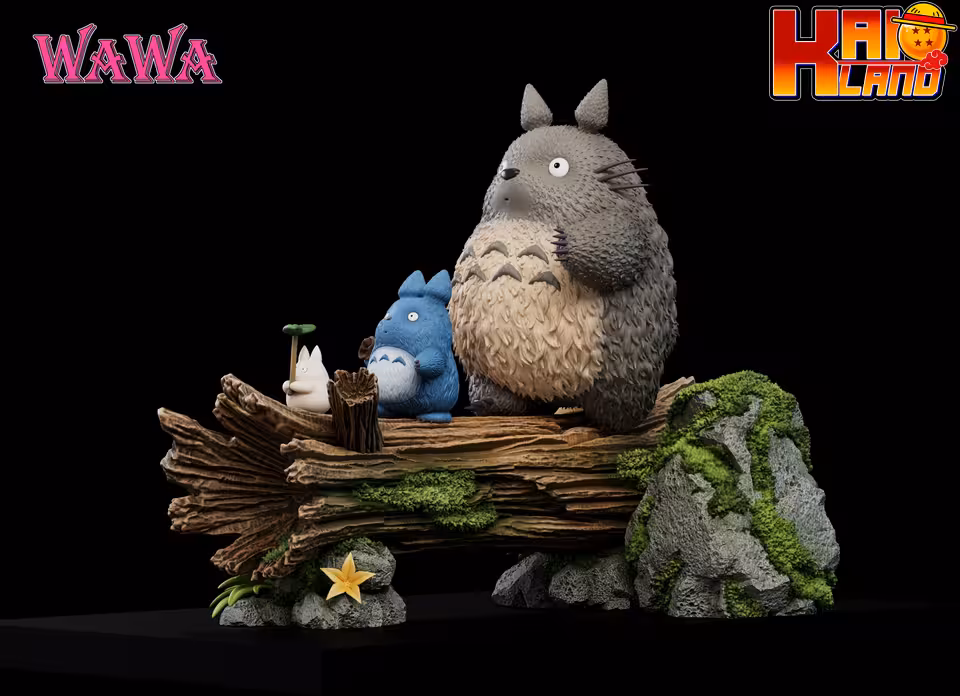 My Neighbor Totoro WAWA Studio Three Totoros Resin Statue
