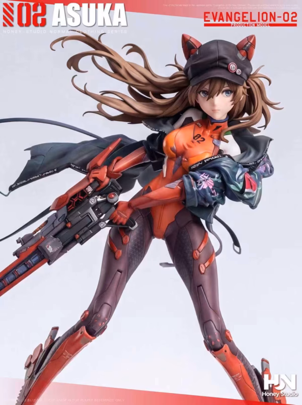 Neon Genesis Evangelion Honey Studio Asuka Combat Uniform Resin Statue 3
