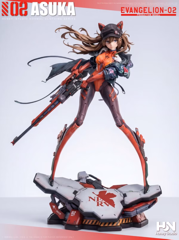 Neon Genesis Evangelion Honey Studio Asuka Combat Uniform Resin Statue 4