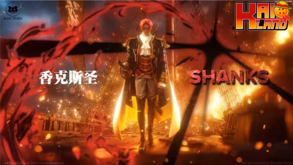 One Piece Black Studio Saint Shanks Resin Statue 1
