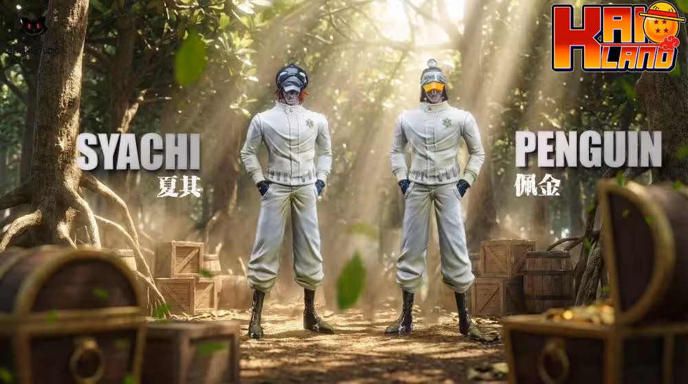 One Piece Black Studio Syachi X Penguin Resin Statue