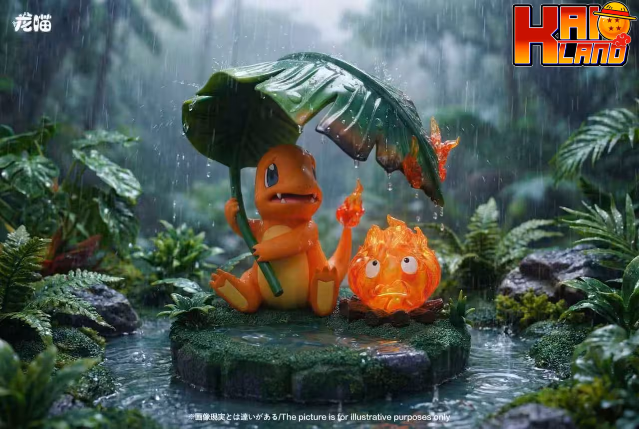 Pokemon LongMiao Studio Charmander x Calcifer Resin Statue