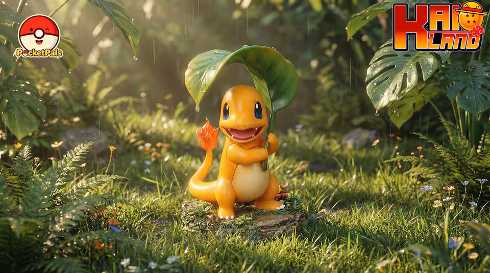 Pokemon PocketPals Studio Charmander Resin Statue