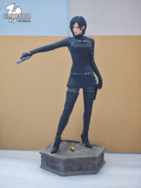 Resident Evil 4 Chocobo Studio Ada Wong black outfit Resin Statue 1