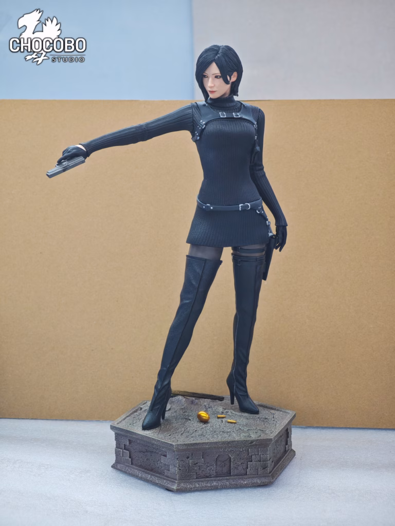 Resident Evil 4 Chocobo Studio Ada Wong black outfit Resin Statue