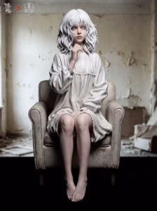 Resident Evil Floating light Studio Emily Resin Statue