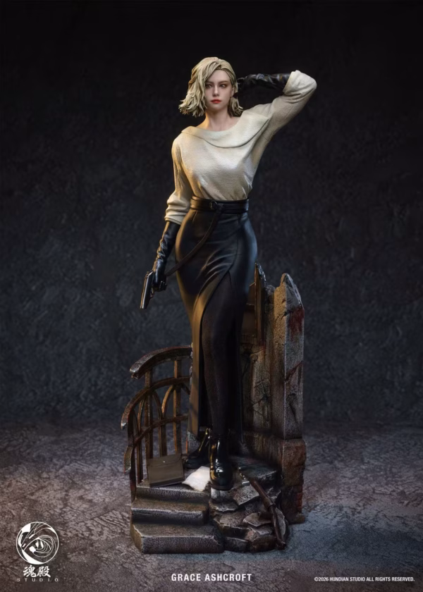 Resident Evil HunDian Studio Requiem Grace Ashcroft Noir outfit Resin Statue 1