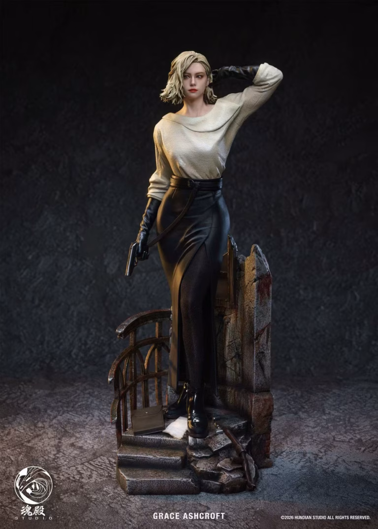 Resident Evil HunDian Studio Requiem Grace Ashcroft Noir outfit Resin Statue