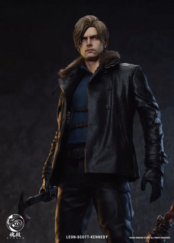 Resident Evil HunDian Studio Requiem Leon Resin Statue 3