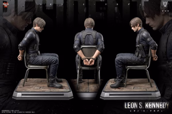 Resident Evil Raccoon City Studio ×Super Hero Studio Leon Resin Statue 3