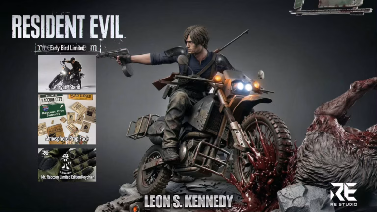 Resident Evil Requiem RE Studio Leon S Kennedy Raccoon City Chase Resin Statue