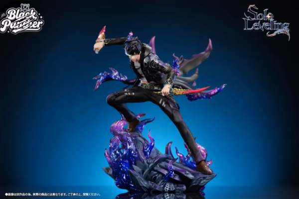 Solo Leveling Black Panther Studio Sung Jin Woo X Cha Hae In Resin Statue 3