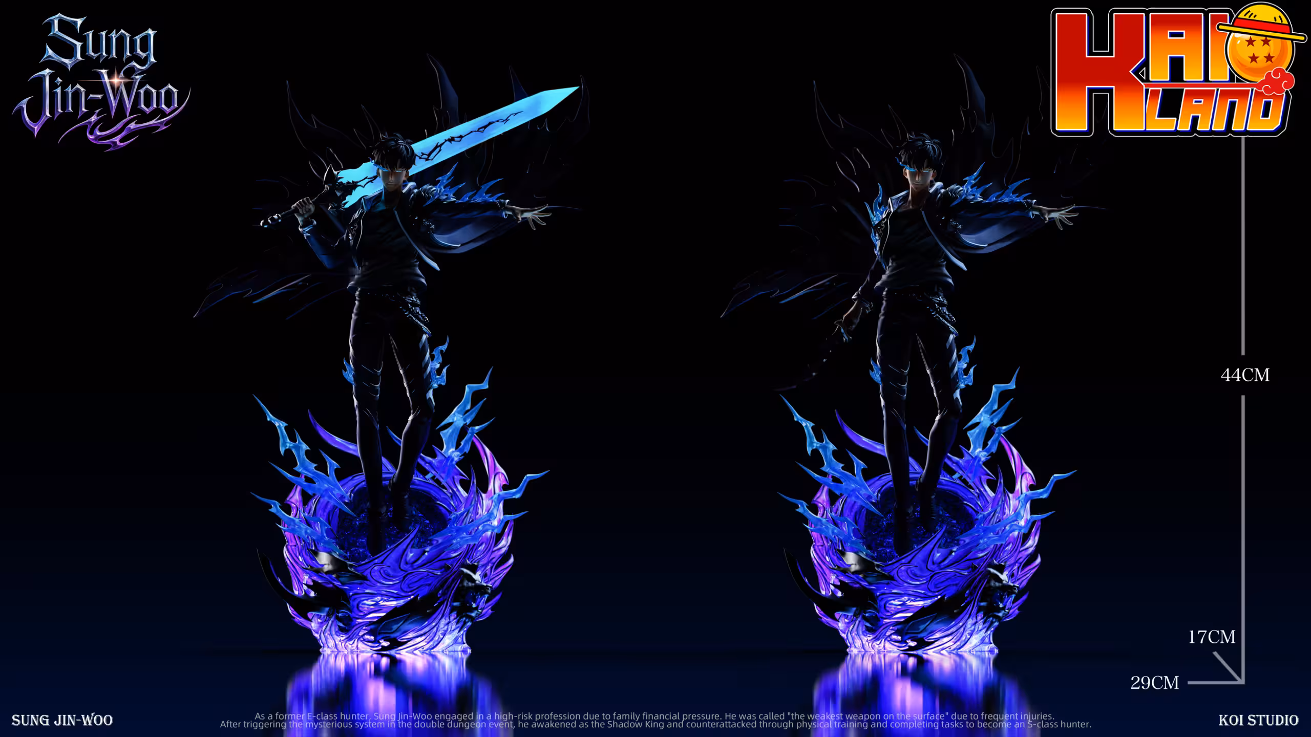 Solo Leveling KOI Studio ung Jin Woo Resin Statue