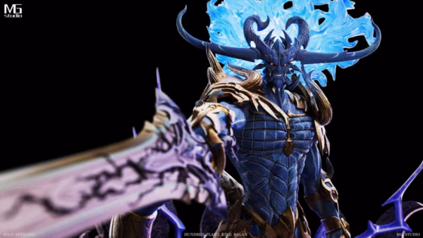 Solo Leveling MG Studio Monarch of Flames Baran Resin Statue 3