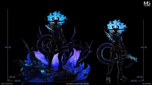 Solo Leveling MG Studio Monarch of Flames Baran Resin Statue 4
