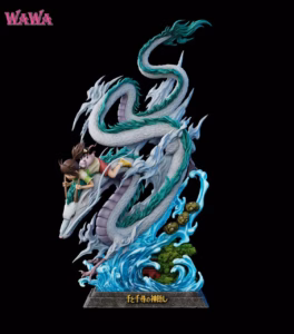 Spirited Away WAWA Studio Chihiro Ogino x Haku Resin Statue