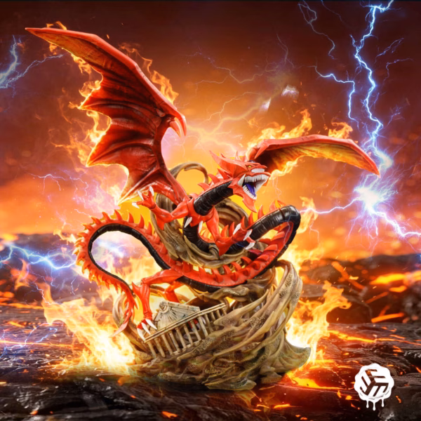 YuGiOh Three Studio Slifer the Sky Dragon Resin Statue 1