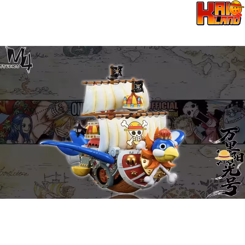 One Piece M4 Studio Thousand Sunny Flying Model Emperor Penguin Resin Statue