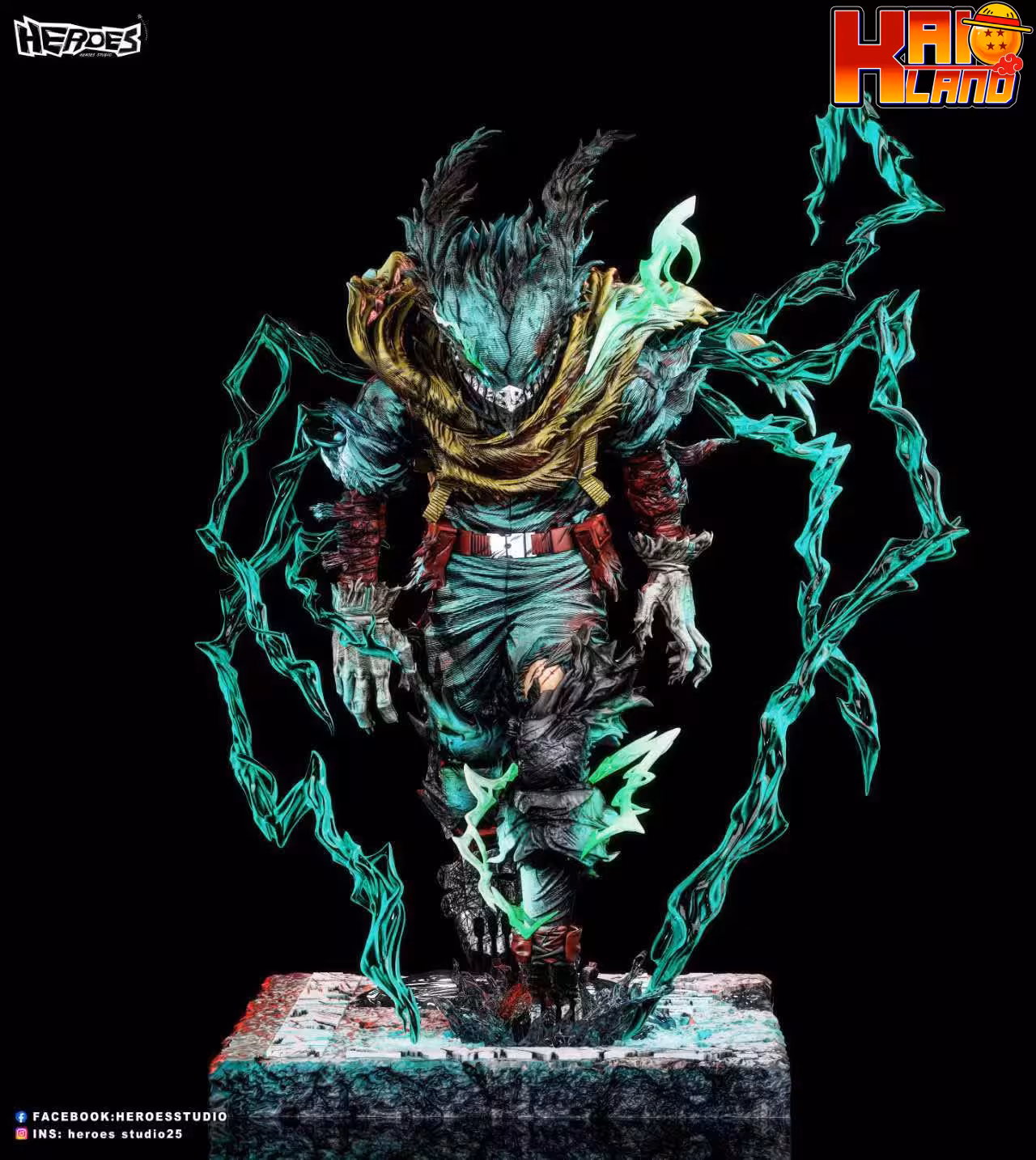 My Hero Academia Heroes Studio Dark Deku Resin Statue
