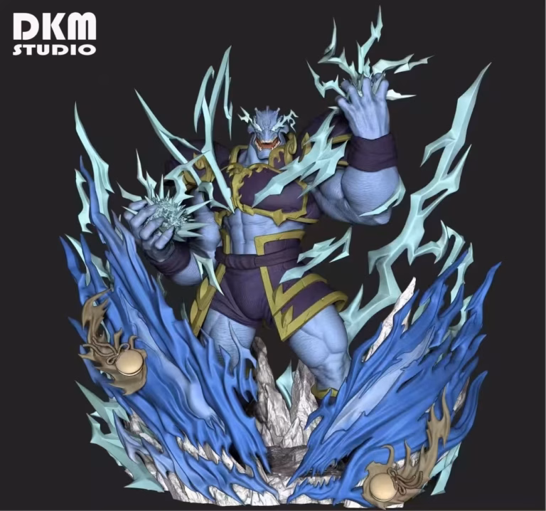 Jackie Chan Adventures DKM Studio Thunder Demon King  Zhong Su Resin Statue