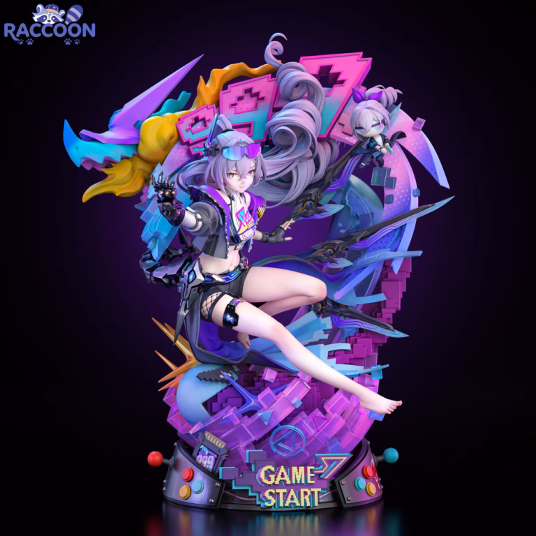 Honkai Star Rail Raccoon Studio Silver Wolf Resin Statue