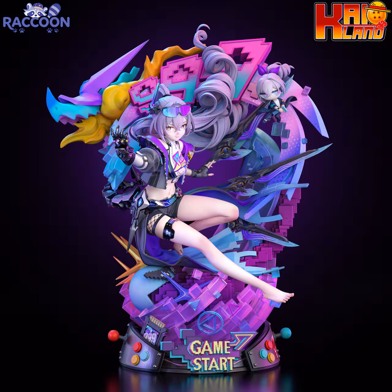 Honkai Star Rail Raccoon Studio Silver Wolf Resin Statue