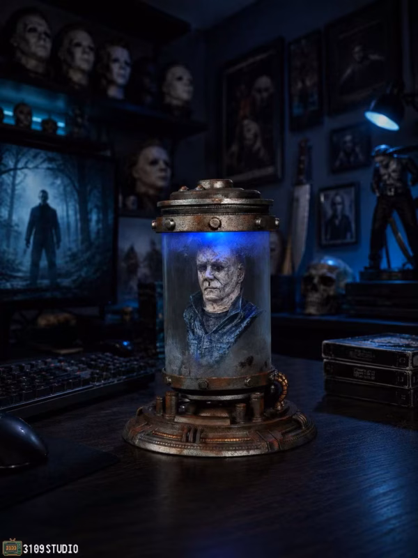 3109 Studio Michael Myers x Freddy Krueger head Jar Resin Statue 5