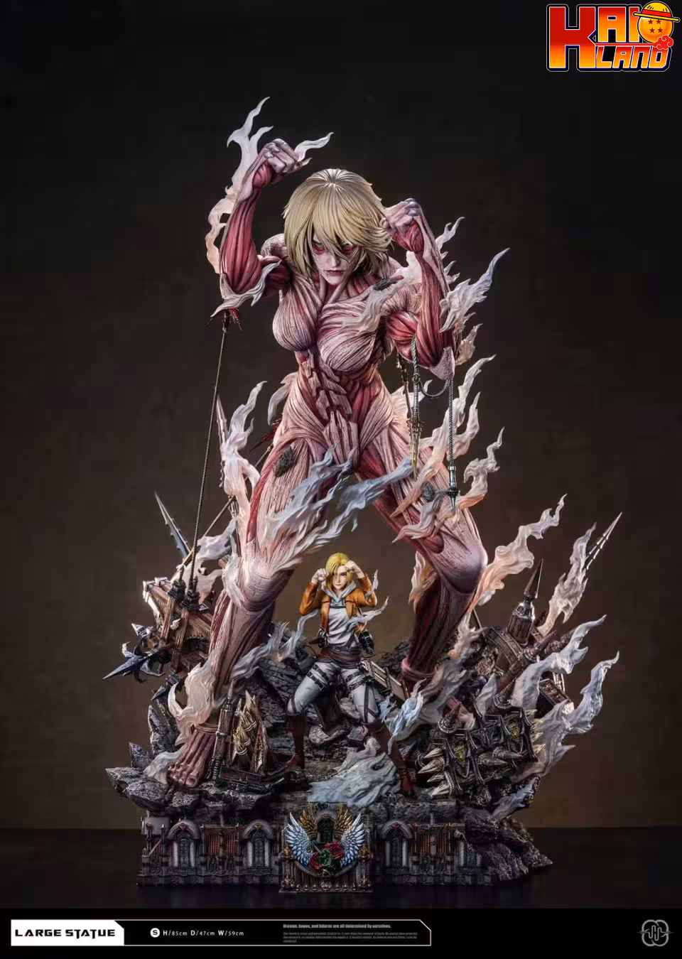 Attack On Titan Hertz Studio Annie Leonhart x Female Titan Resin Statue