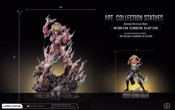 Attack On Titan Hertz Studio Annie Leonhart x Female Titan Resin Statue 3