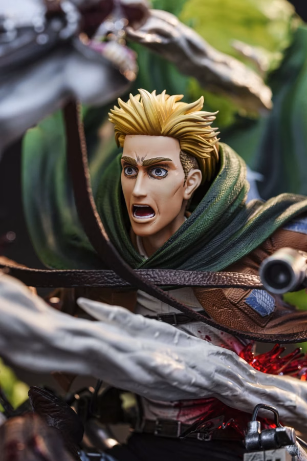 Attack On Titan Model Power Studio Erwin Smith Death Charge Resin Statue 6