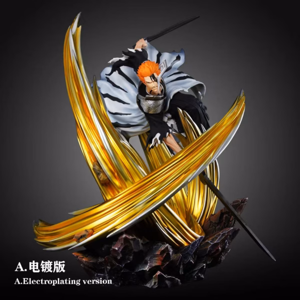 Bleach Hxheng Cheng Studio Dual Blade Cross Slash Ichigo Resin Statue 1
