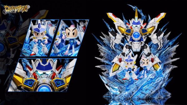 Bomberman Dream Maker Studio White Bomber Resin Statue 3