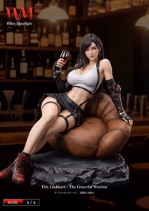 Final Fantasy VII Moonlight Studio Tifa White Resin Statue