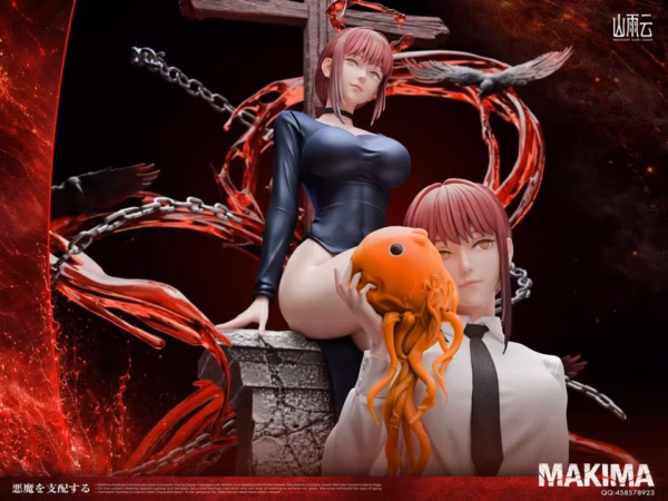 Chainsaw Man Mountain Rain Cloud Studio Makima Resin Statue 3