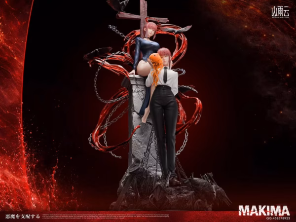 Chainsaw Man Mountain Rain Cloud Studio Makima Resin Statue 4
