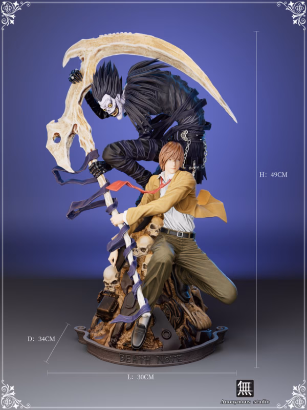 Death Note Anonymous Studio Yagami Light x Ryuk Resin Statue 2