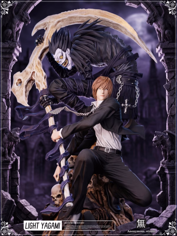 Death Note Anonymous Studio Yagami Light x Ryuk Resin Statue 3
