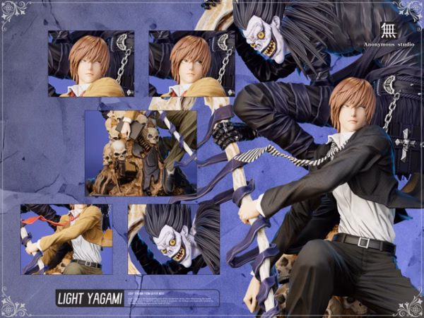 Death Note Anonymous Studio Yagami Light x Ryuk Resin Statue 4