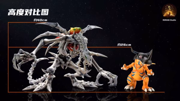 Digimon MIMAN Studio Skull Greymon Resin Statue 4