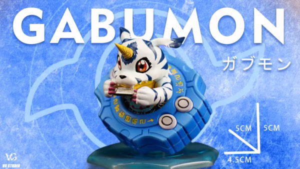 Digimon VG Studio Cute Series Digivice Gabumon Resin Statue 4