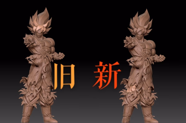 Dragon Ball AG Studio SSJ Goku Resin Statue 2