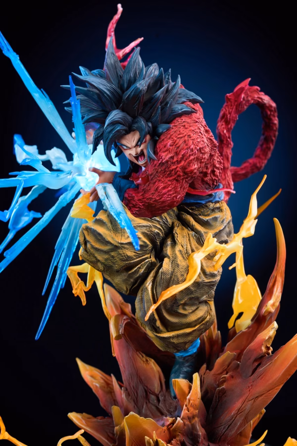 Dragon Ball Iron Curtain Studio SS4 x SS5 Goku Resin Statue 6