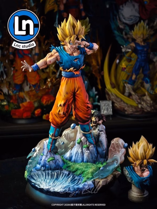 Dragon Ball Lnc Studio Goku Genkidama Resin Statue 6