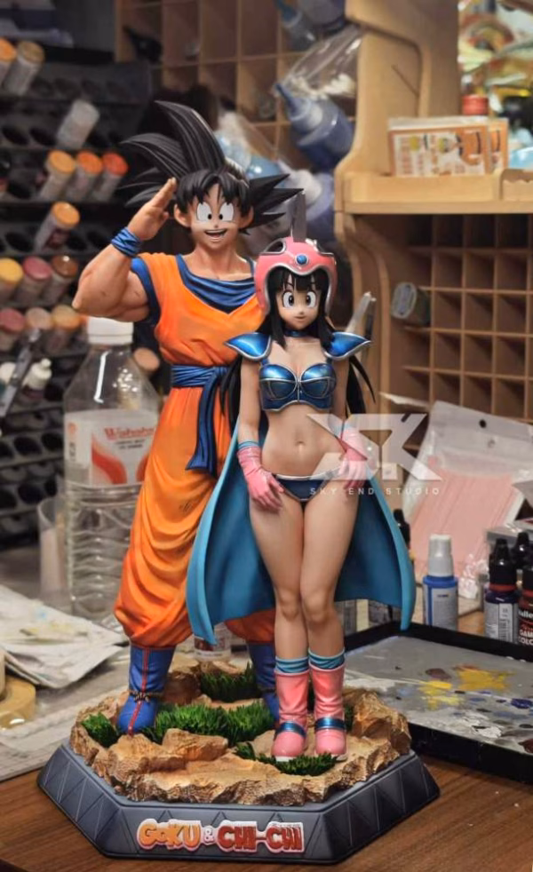 Dragon Ball Sky End Studio Goku X Chi Chi Resin Statue 1